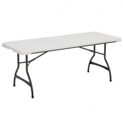 6' White Table