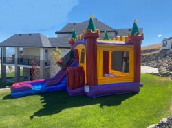 Castle Bounce House Slide Combo