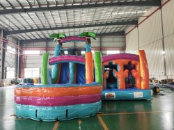 att.K92 P6t8U9oAgCC6 kZ8Bfy2Bc19sconEdrXl4iOseY 1771458164 69' Obstacle - Color me Summer with 18' Slide (wet/dry)